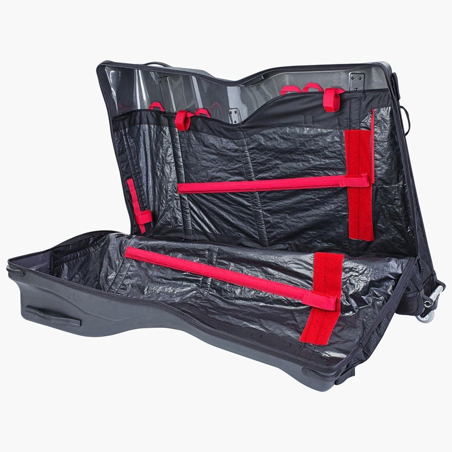 EVOC road bike travel bag pro open with bars