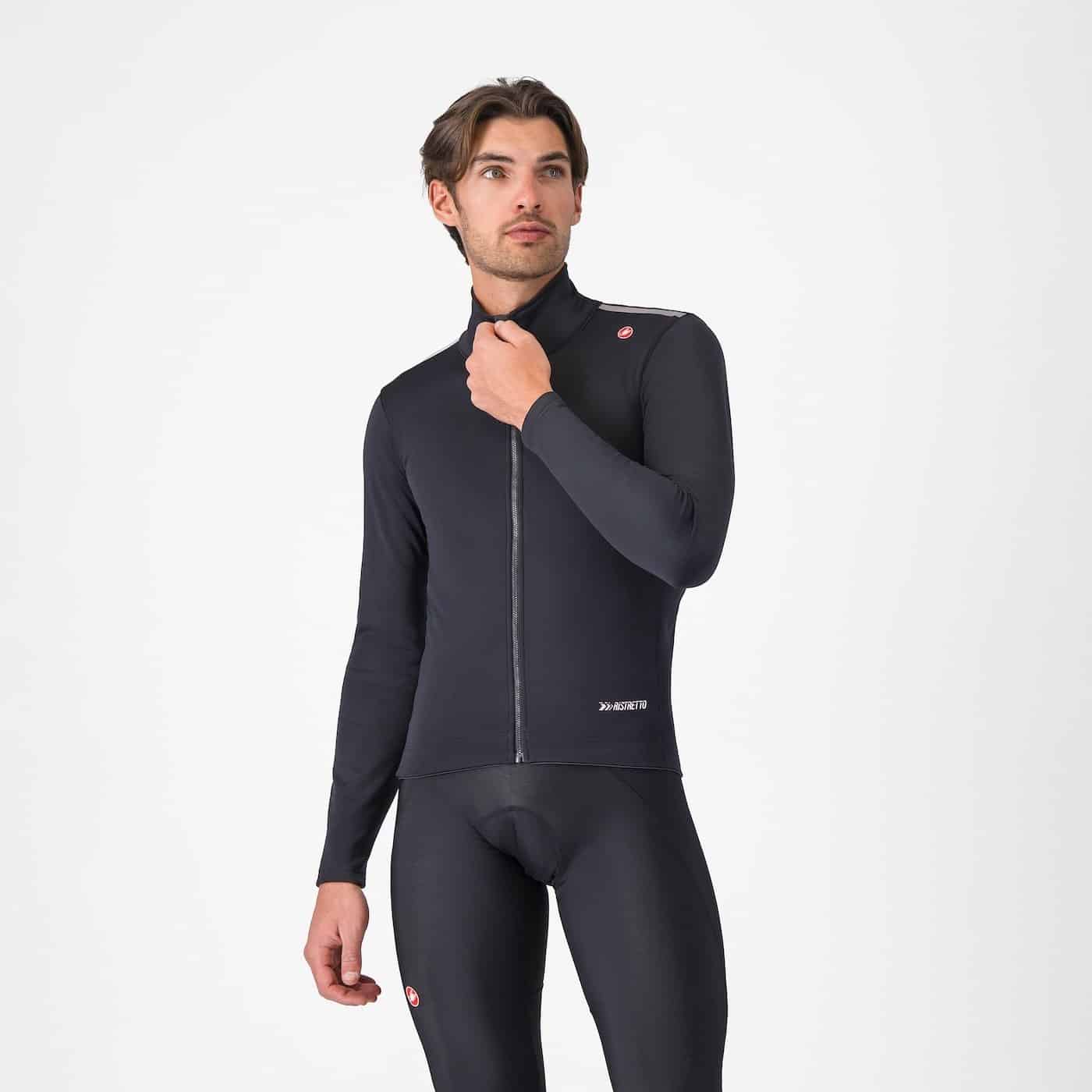 castelli espresso air jacket light black