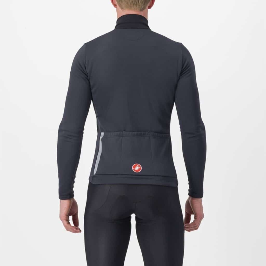 Castelli Entrata Thermal Jersey Light Black/Red