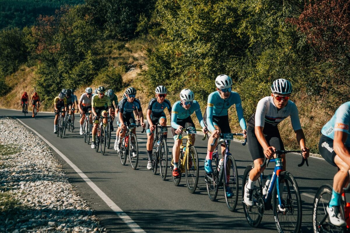 cyclists riding in a paceline