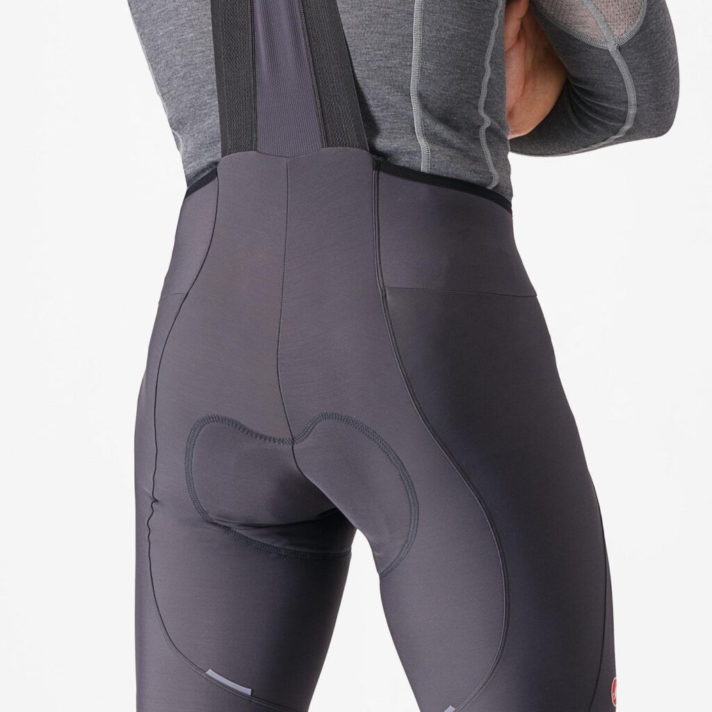 Castelli Espresso Bibtight Dark Gray seat
