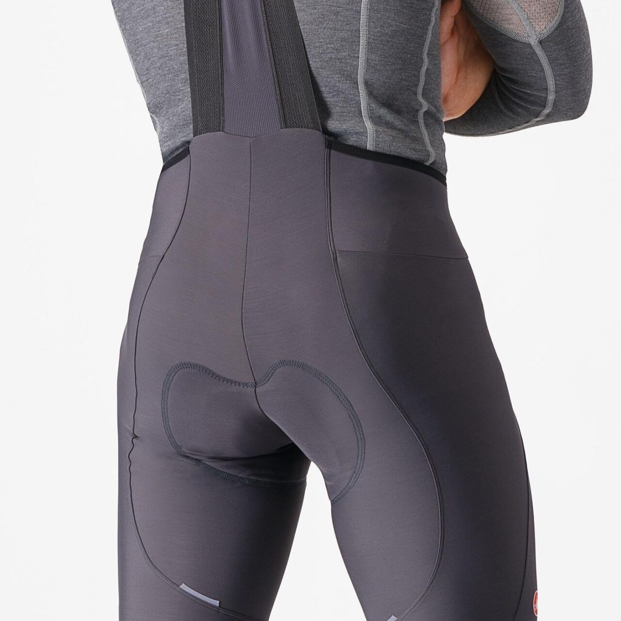 Castelli Espresso Bibtight Dark Gray seat