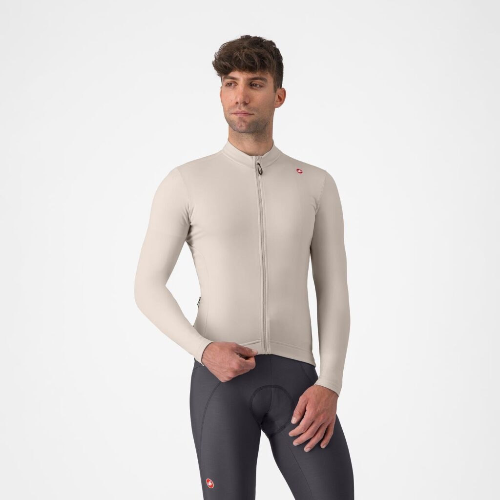 Castelli Espresso Thermal Jersey Clay/Dark Gray