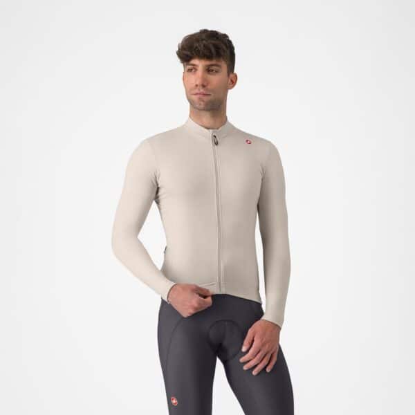 Castelli Espresso Thermal Jersey Clay/Dark Gray