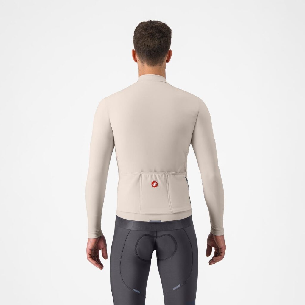 Castelli Espresso Thermal Jersey Clay/Dark Gray rear