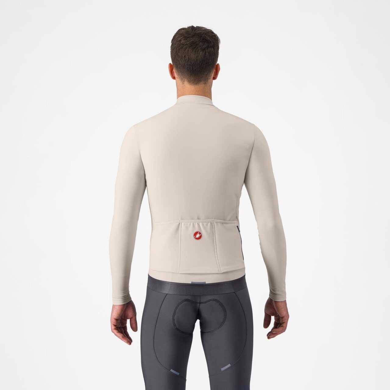 Castelli Espresso Thermal Jersey Clay/Dark Gray rear