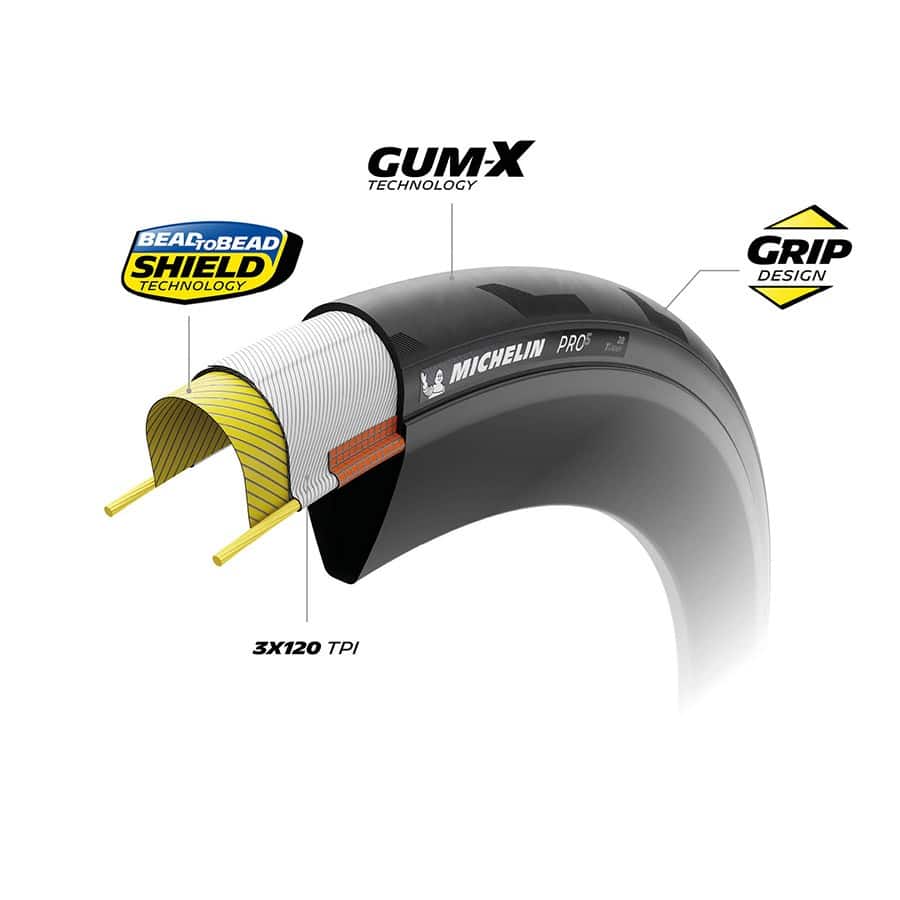 Michelin Pro5 TLR Competition Line Tire internal construction