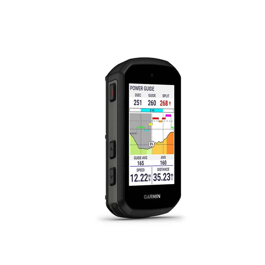 Garmin Edge 550 Bike computer power guide screen