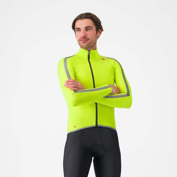 Castelli Ultra Rain Cape Electric Lime