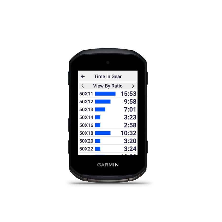 Garmin Edge 850 gear ratios