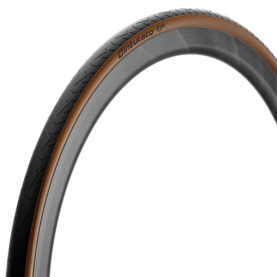 Pirelli Cinturato EVO TLR tire tan sidewall