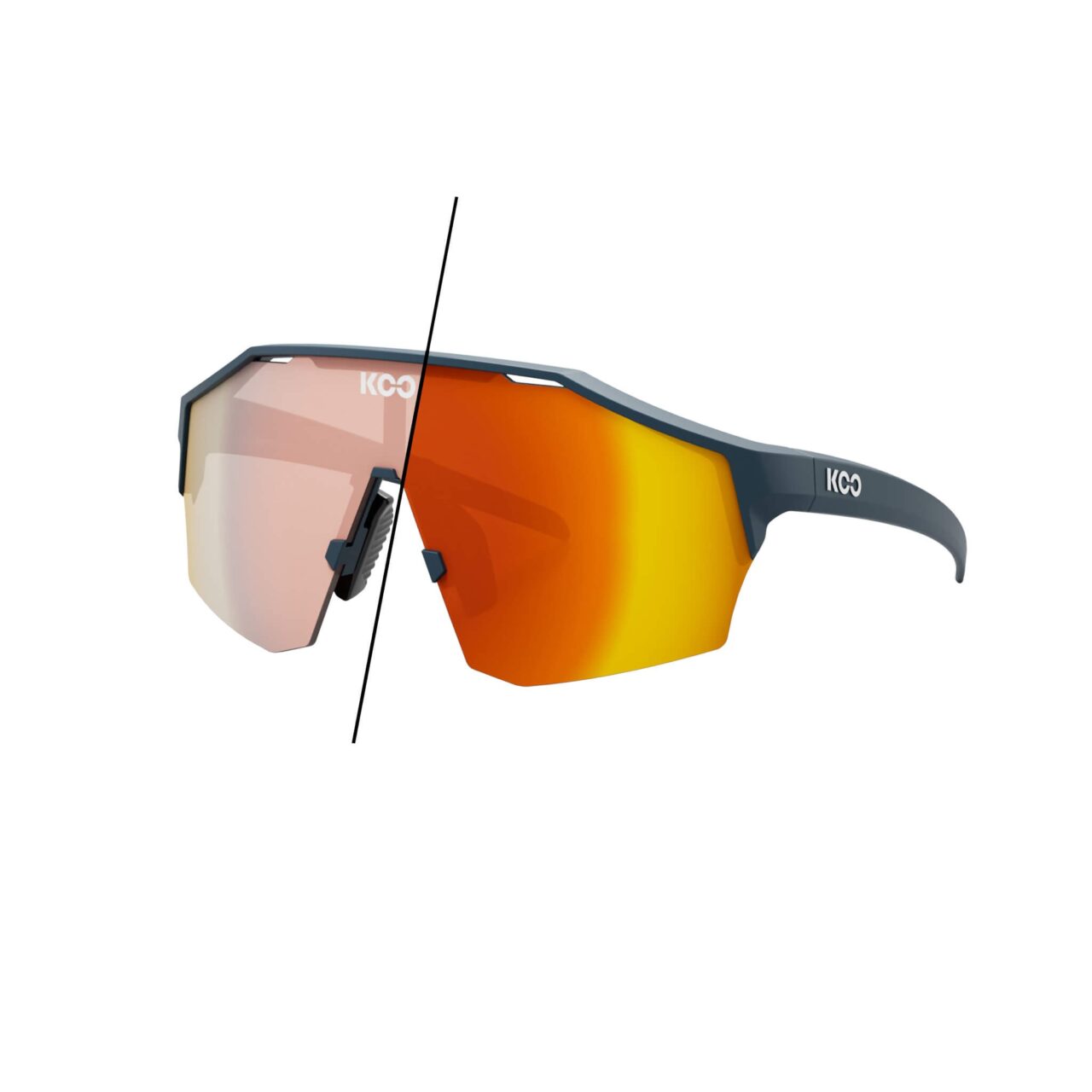 Koo Alibi Dark Blue Matt Photochromic Red Sunglasses