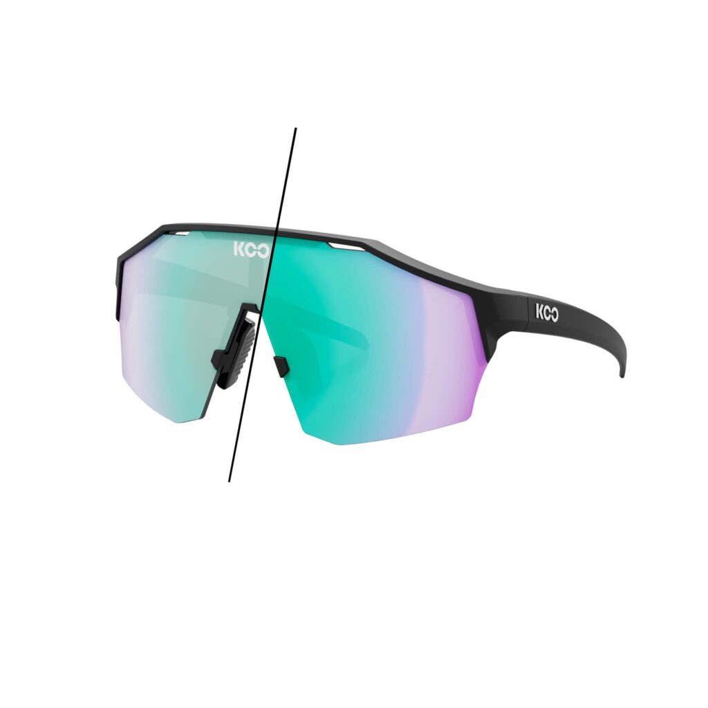 Koo Alibi Large Black Matt Photochromic Green