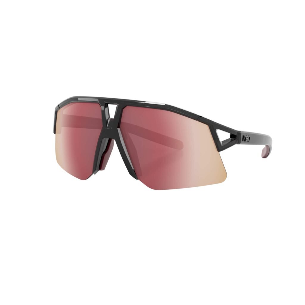 Koo Hype Sunglasses Strade Bianche Black Glass/Siena Red Mirror
