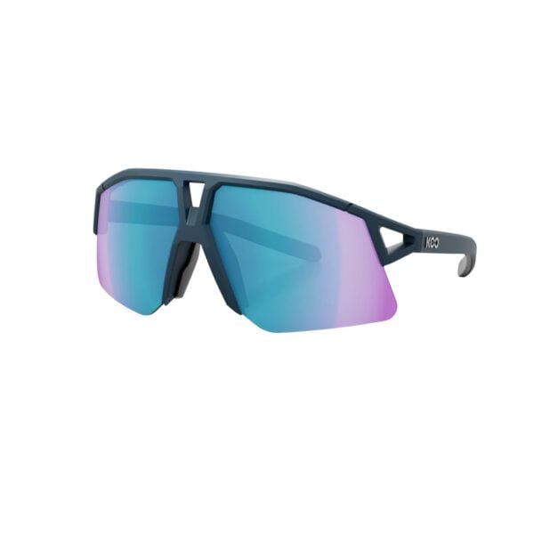 Koo Hype Sunglasses Dark Blue Matt/Turquoise Mirror