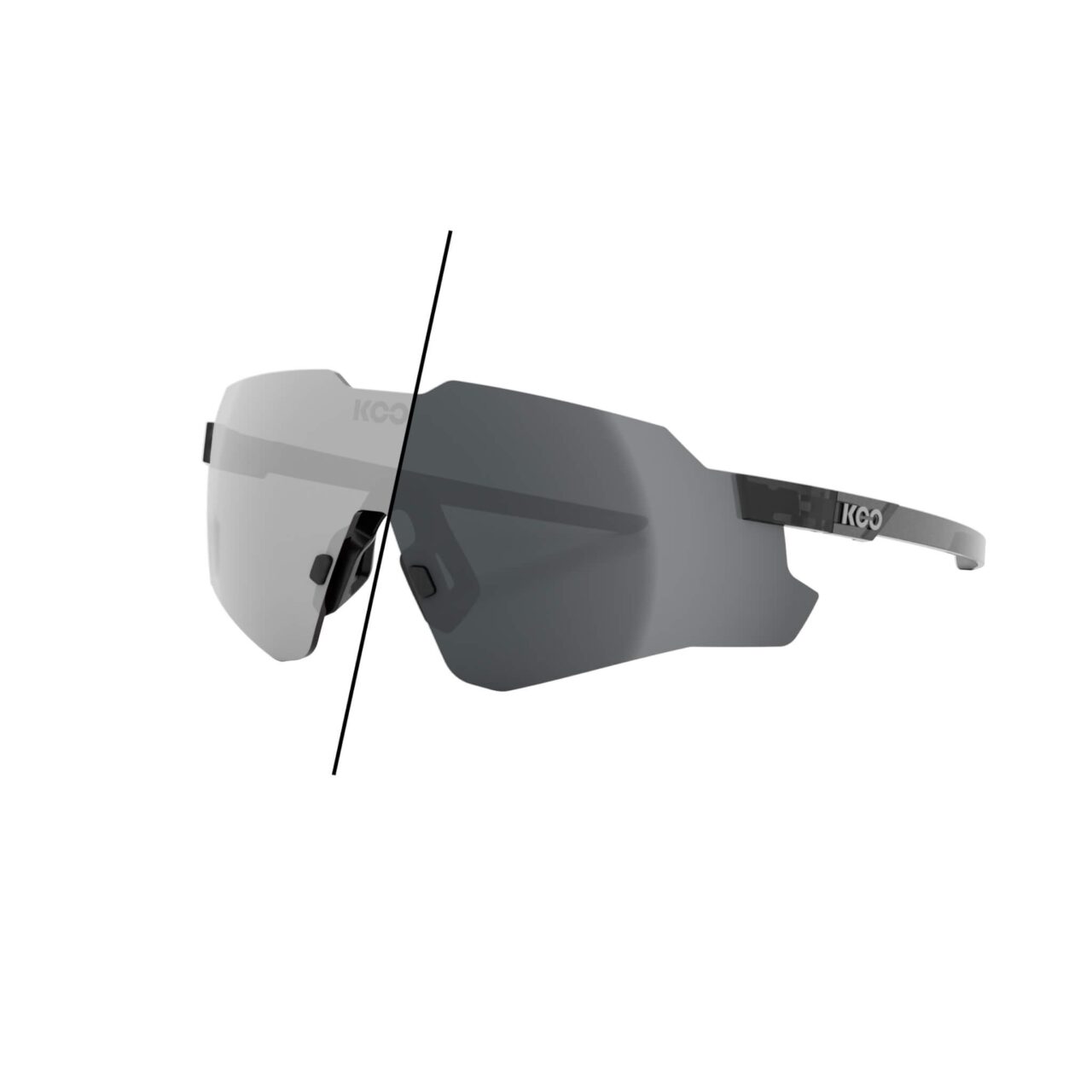 Koo Nebula Sunglasses Black/Photochromic Graphite Mirror