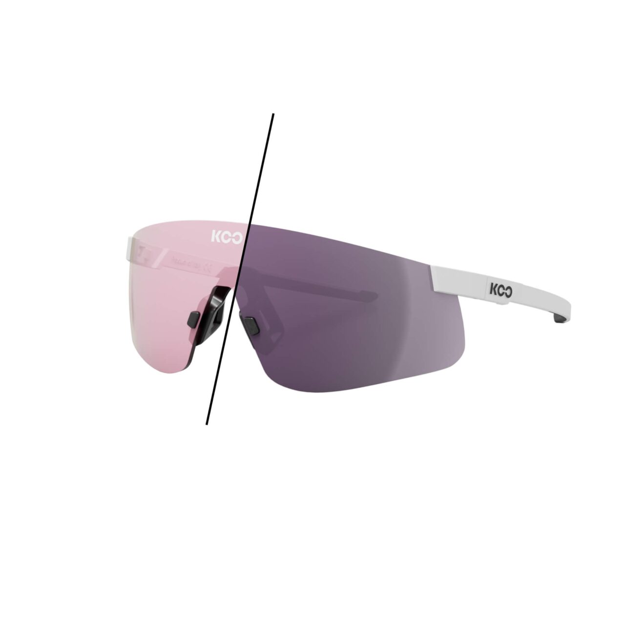 Koo Nova Sunglasses White/Photochromic Pink