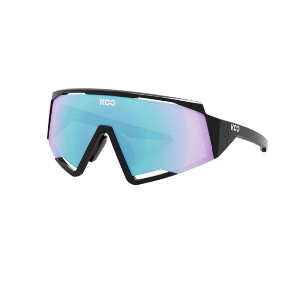 Koo Spectro Sunglasses Black/Turquoise Mirror
