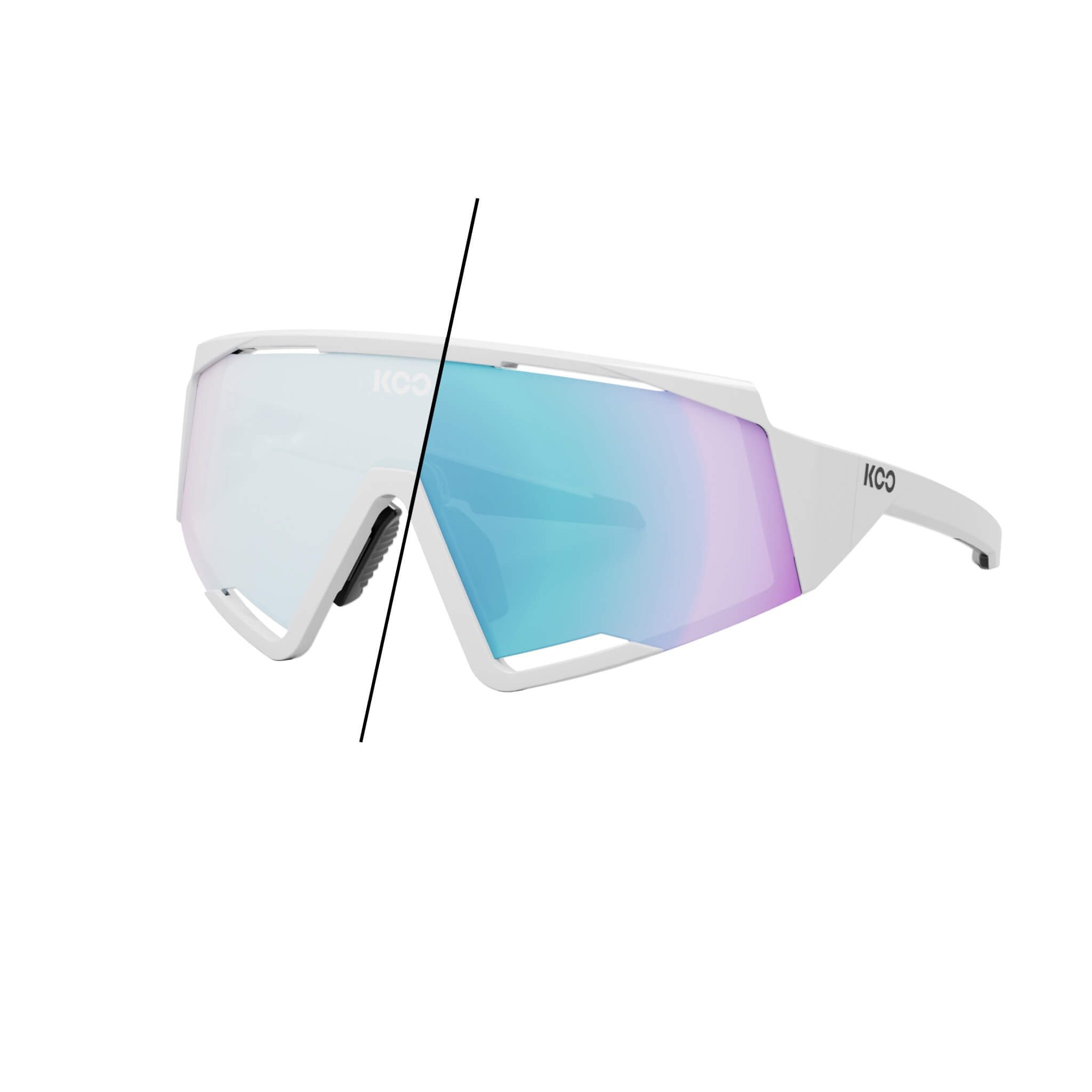 Koo Spectro Sunglasses White/Photochromic Turquoise