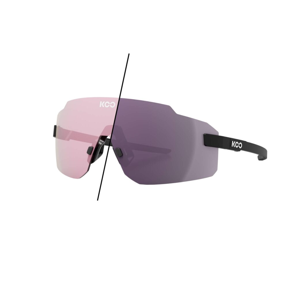 Koo Supernova Sunglasses Black Matt/Photochromic Pink