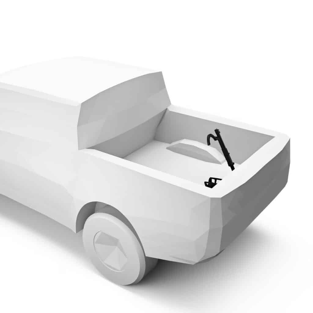 Thule Insta-Gator Pro Truck Bike Rack rendering in truck