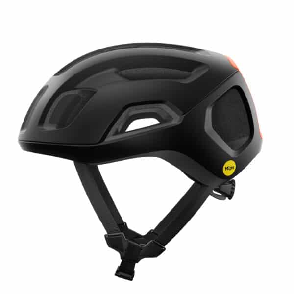 Poc Ventral Air MIPS Uranium Black Matt/Fluo Orange Matt left side