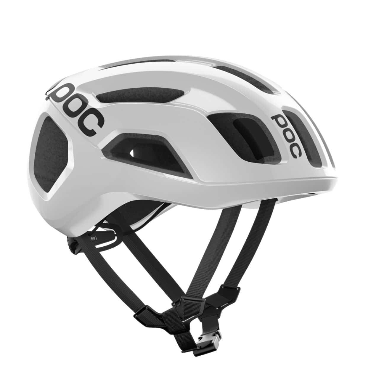 Poc Ventral Air MIPS Hydrogen White/Uranium Black Matt with Logo right side