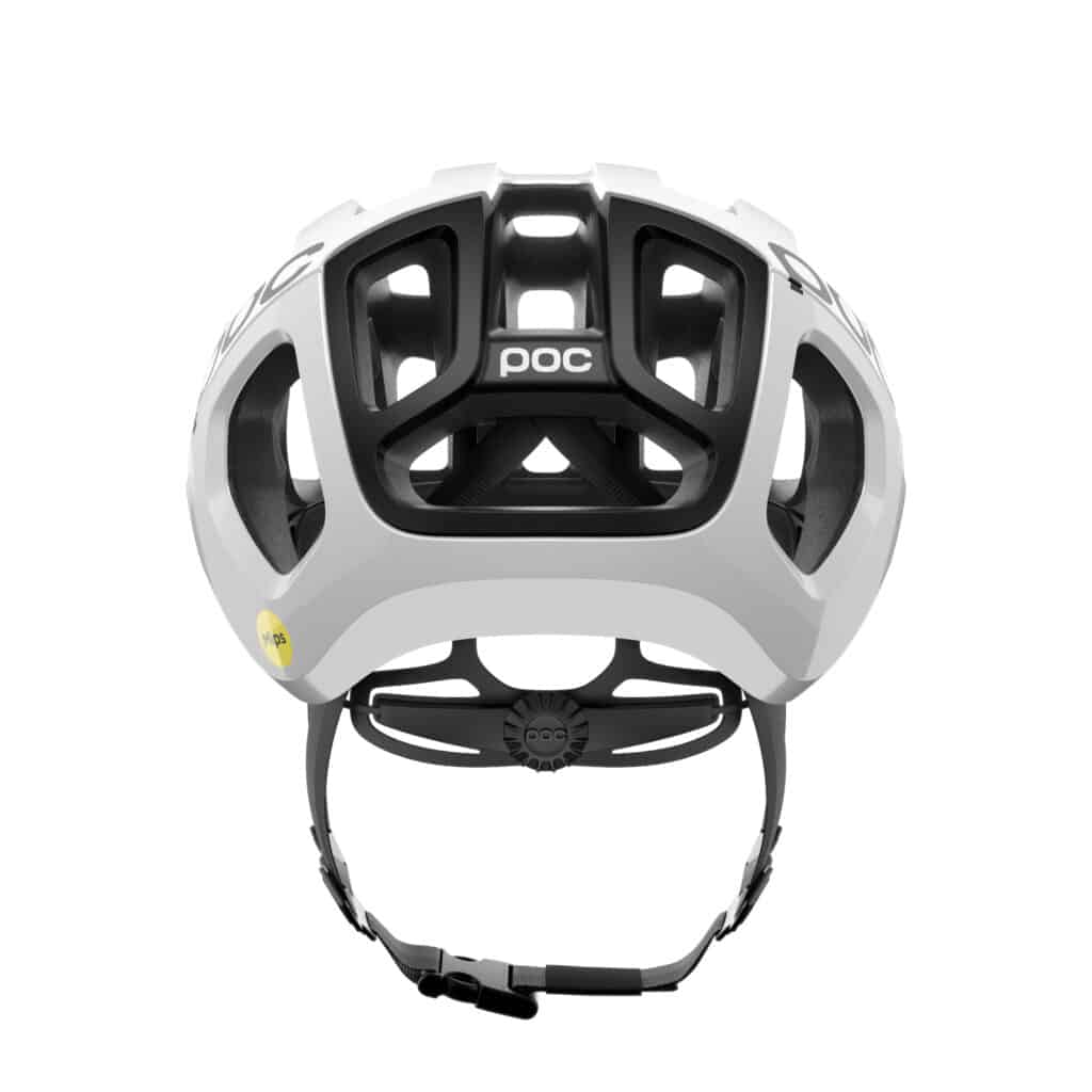 Poc Ventral Air MIPS Hydrogen White/Uranium Black Matt with Logo rear