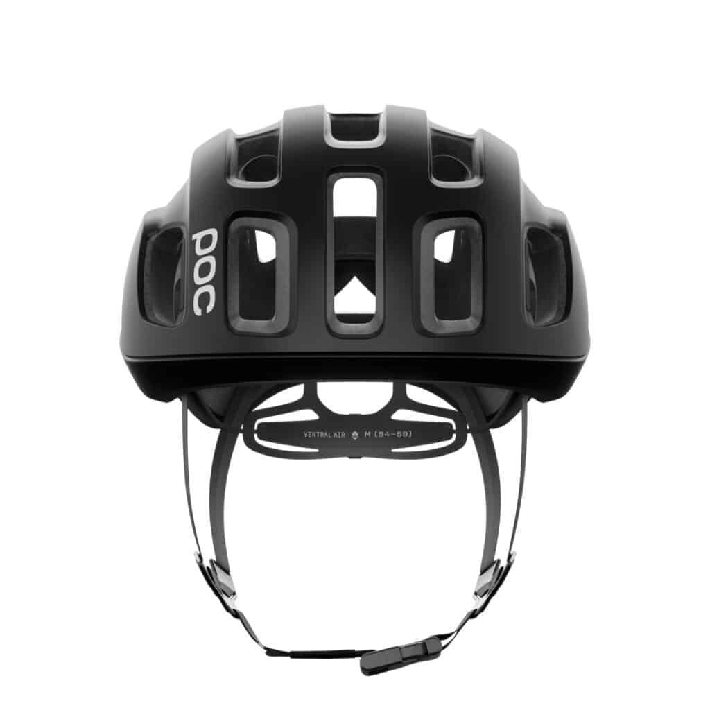 Poc Ventral Air MIPS Uranium Black Matt/Hydrogen White with Logo front