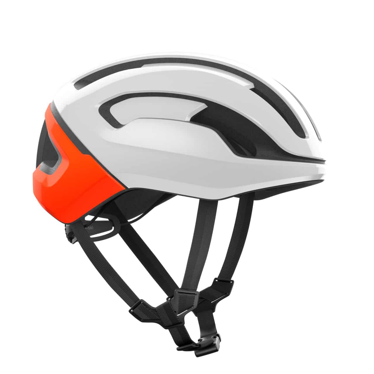 POC Omne Air MIPS Helmet Hydrogen White/Fluo Orange right side