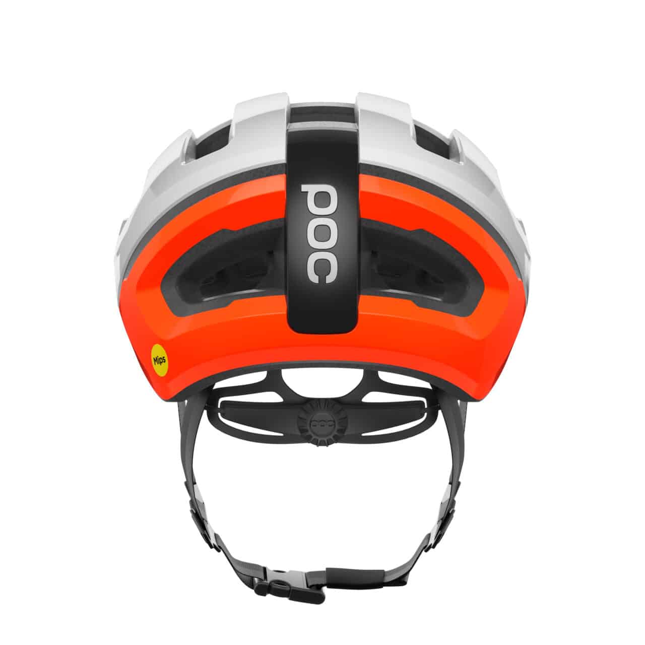 POC Omne Air MIPS Helmet Hydrogen White/Fluo Orange rear