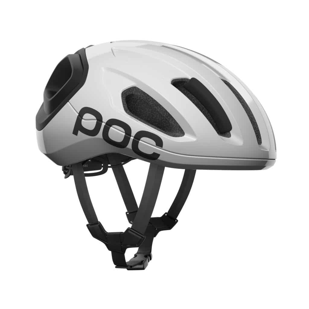 Poc Amidal Helmet Hydrogen White Matt/Uranium Black Matt right side