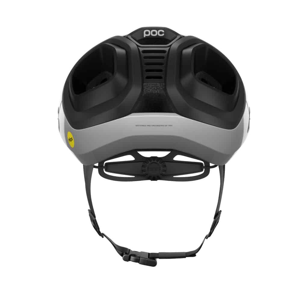 Poc Amidal Helmet Hydrogen White Matt/Uranium Black Matt rear