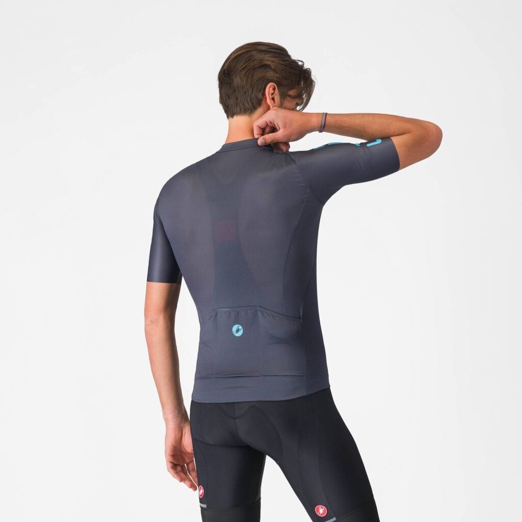 CASTELLI Entrata Apex Jersey Twilight Blue/Neon Cobalt (back)
