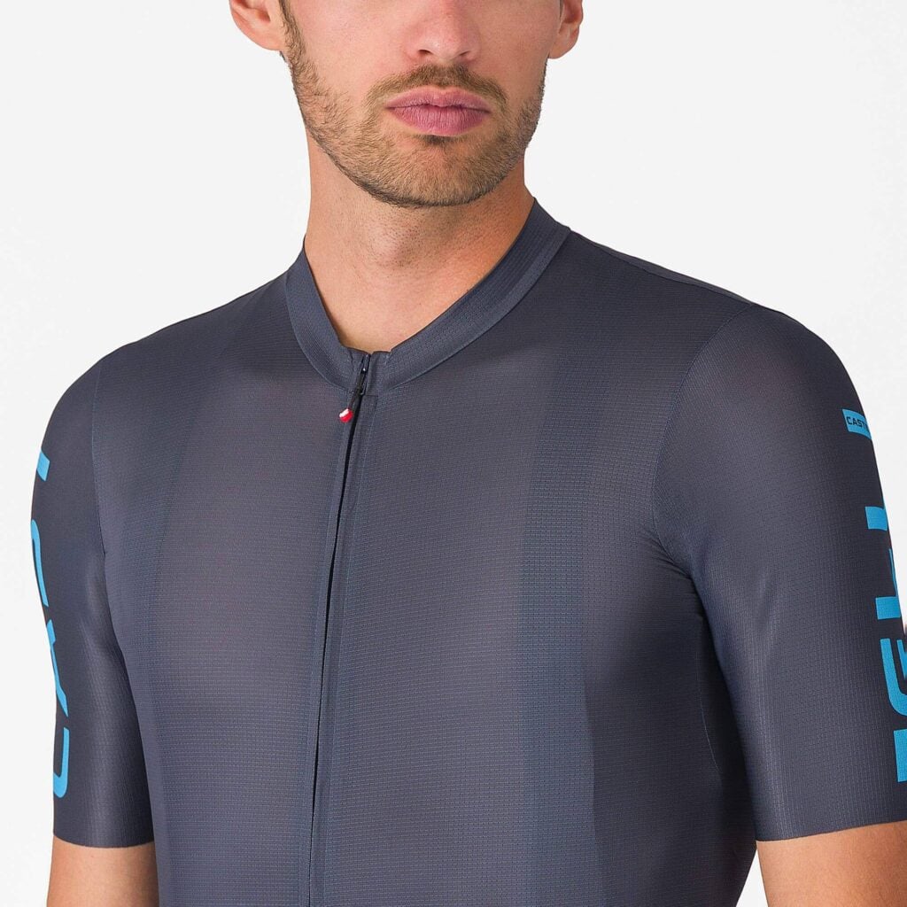 CASTELLI Entrata Apex Jersey Twilight Blue/Neon Cobalt (chest)
