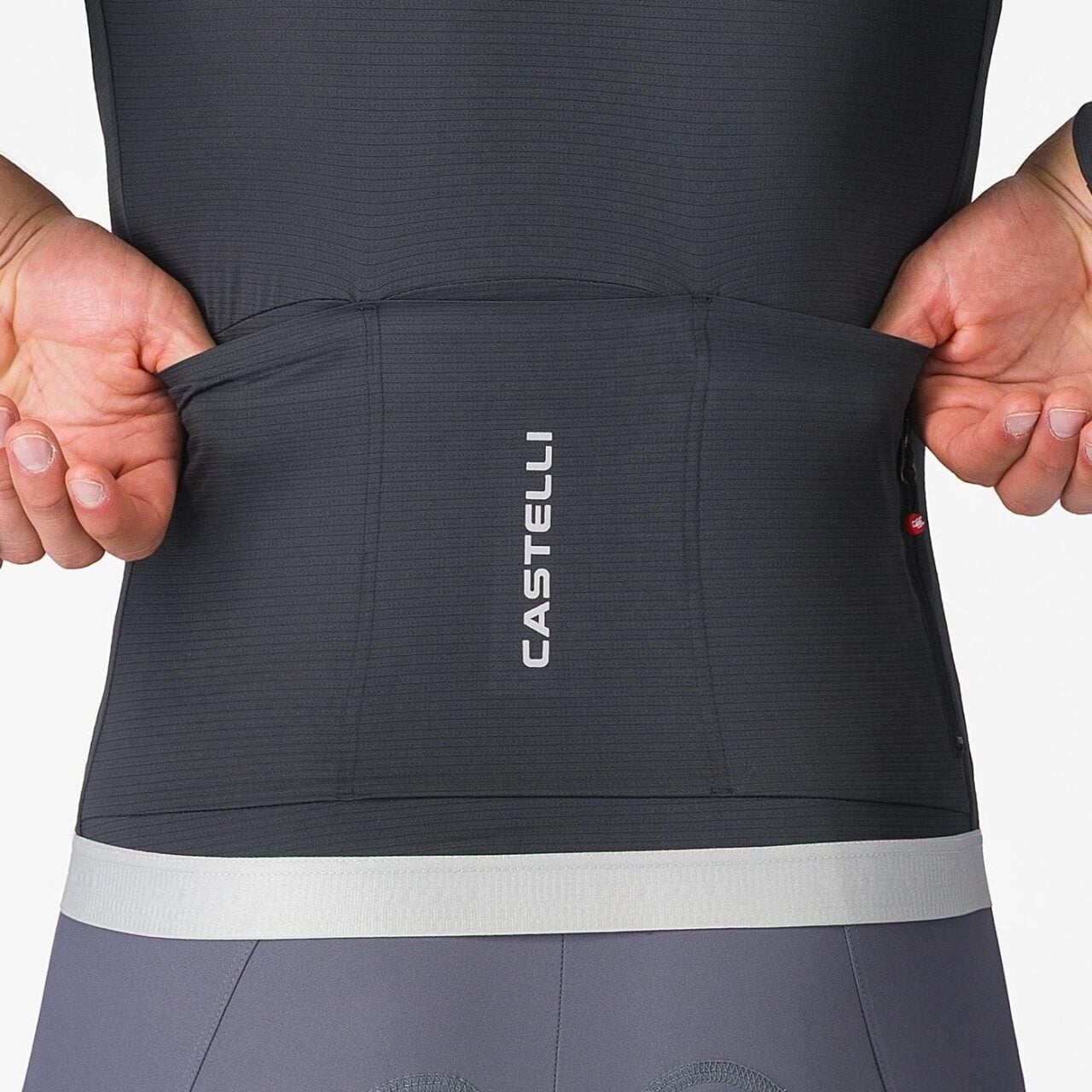 CASTELLI Espresso 2 LS Jersey Black (pocket)