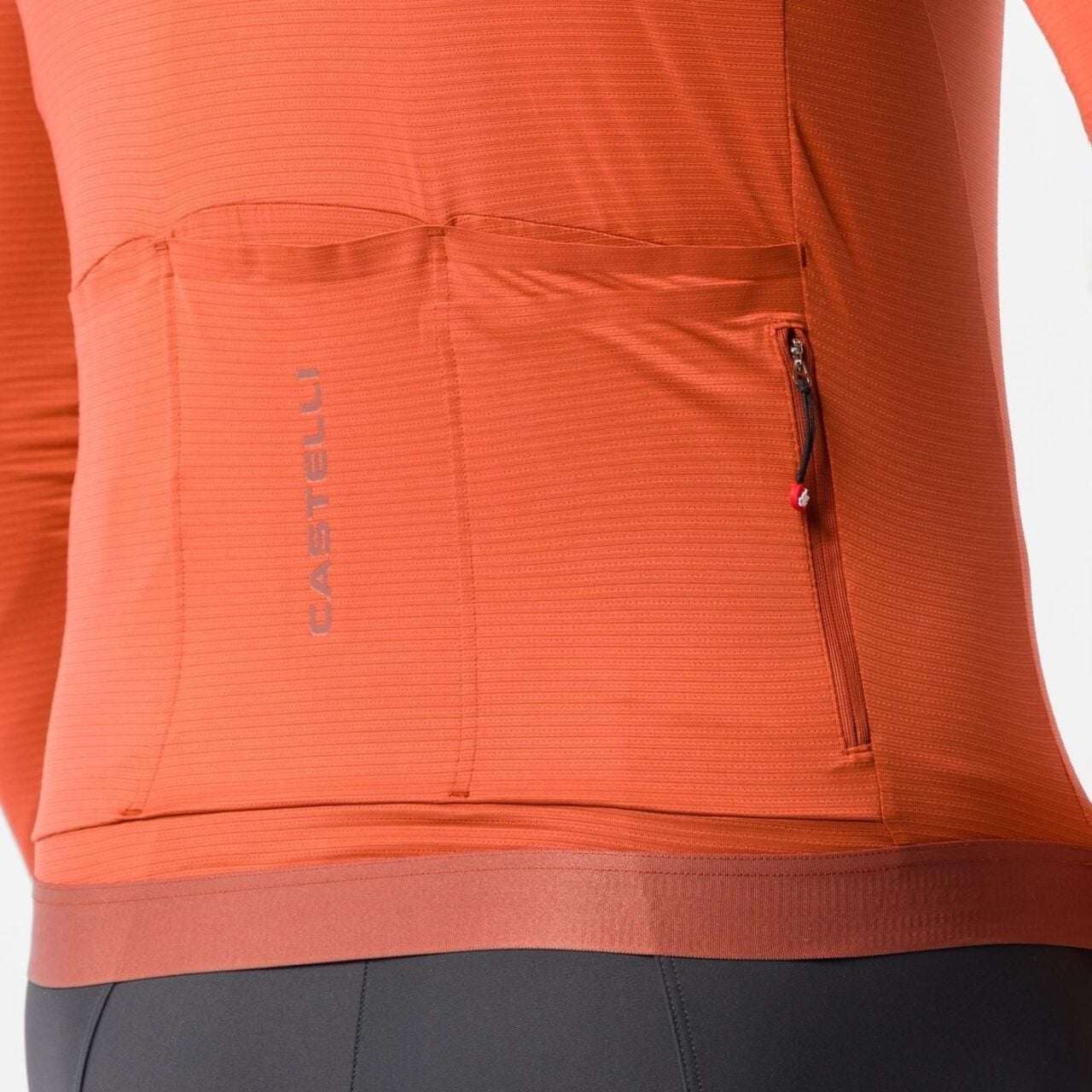 CASTELLI Espresso 2 LS Jersey Paprika (pocket)