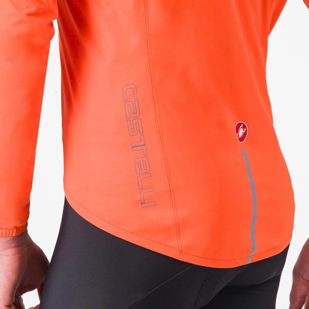 Castelli Emergency 3 Rain Jacket rear close up