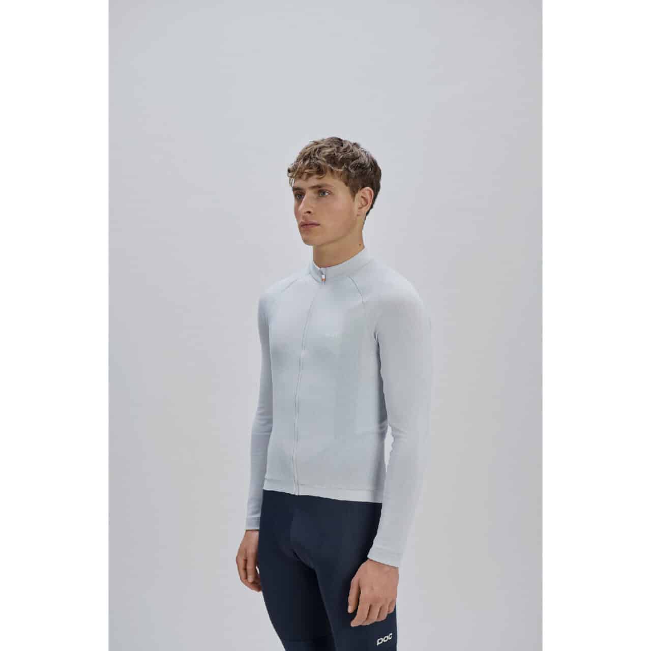 POC Thermal Lite Long Sleeve Jersey Granite Grey on man