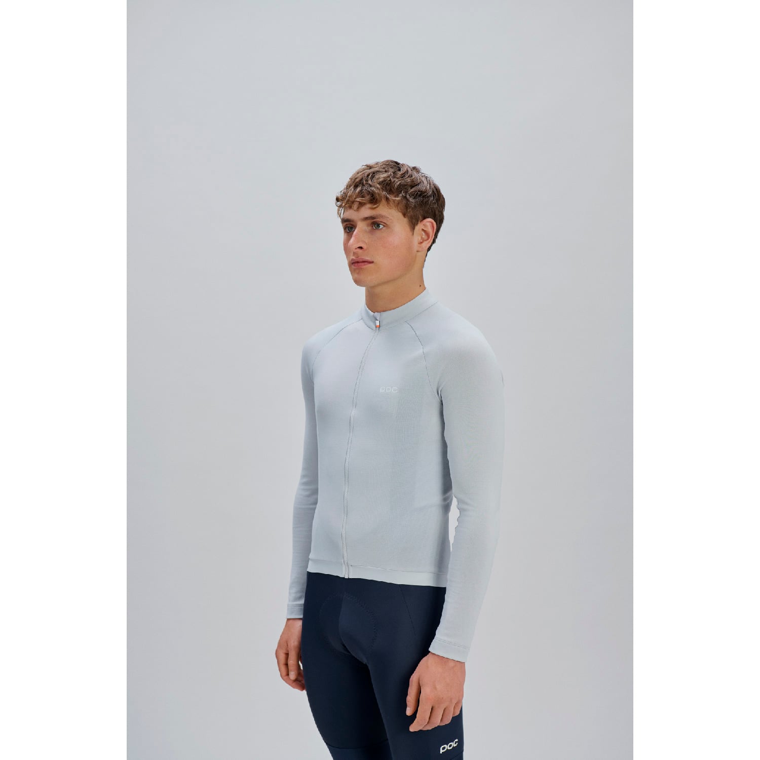 POC Thermal Lite Long Sleeve Jersey Granite Grey on man