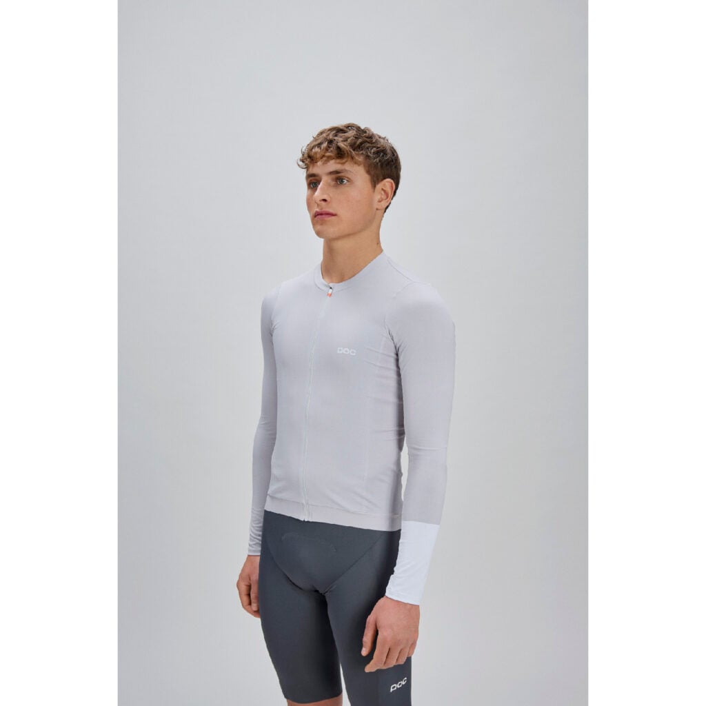 POC Cadence Long Sleeve Jersey Granite Grey on man