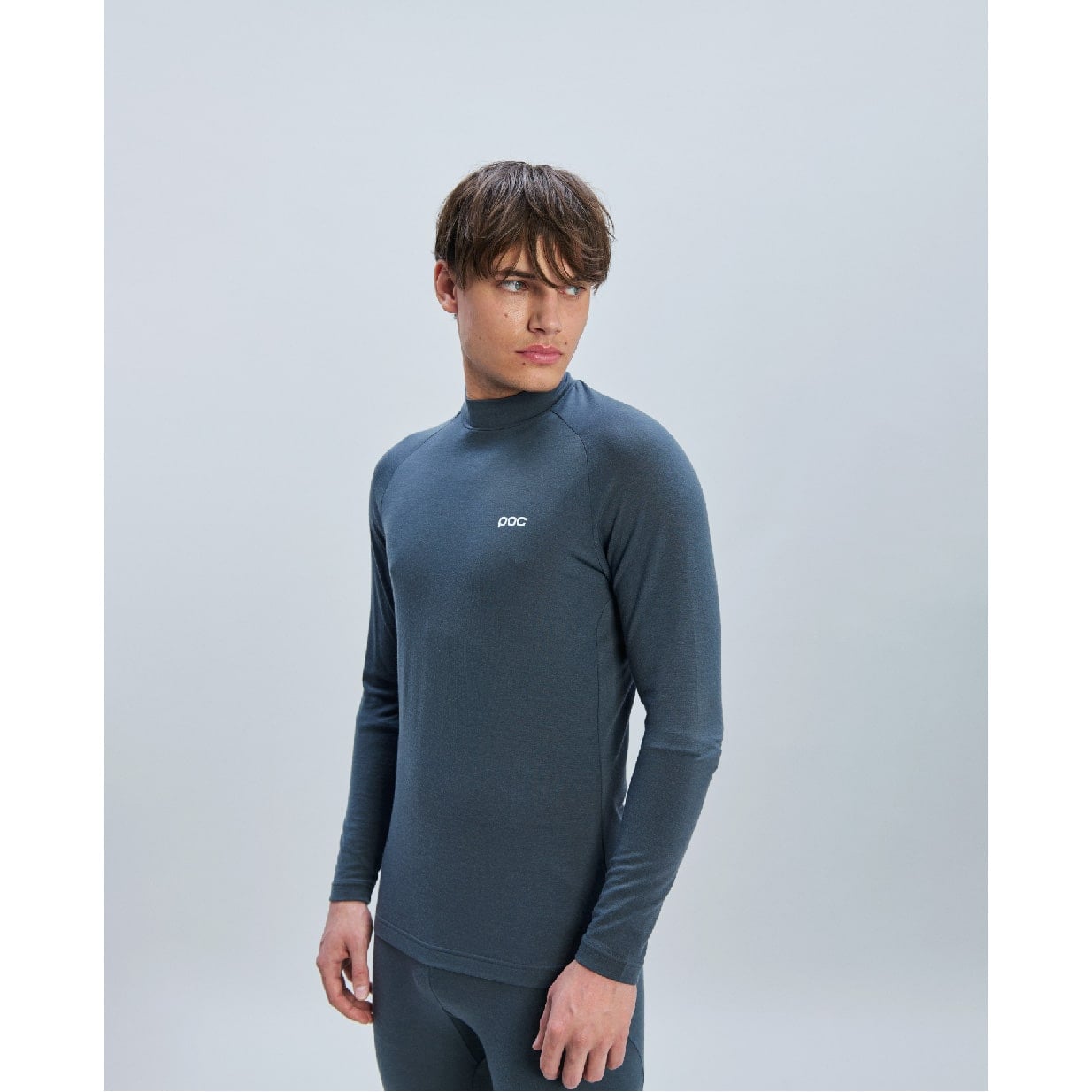 POC Merino Baselayer Mock Neck Jersey on man