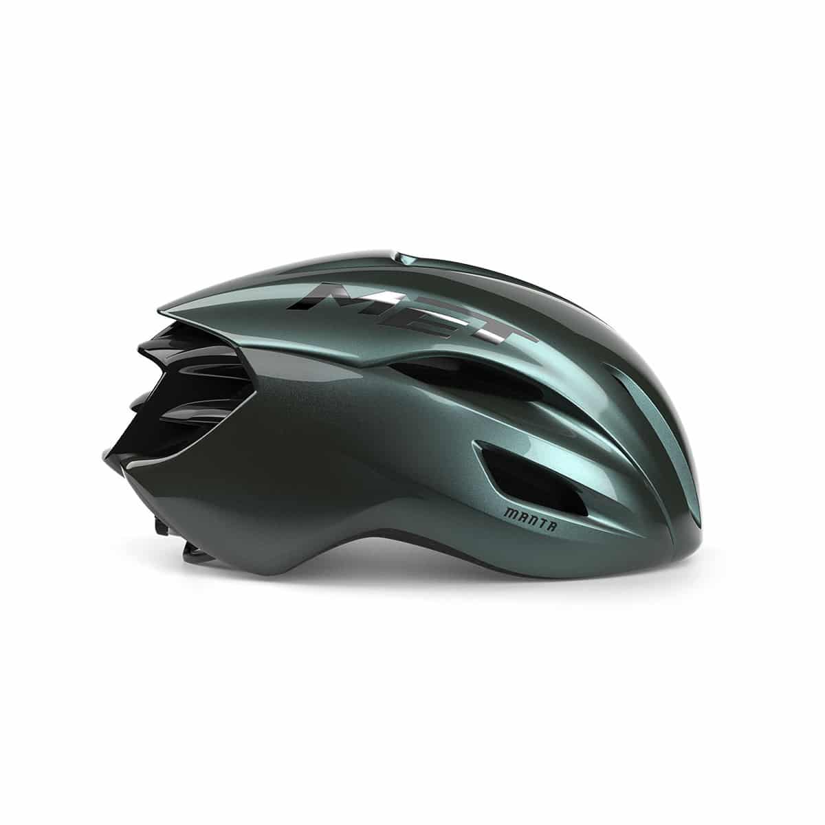 Met Manta MIPS helmet Hyper Teal side profile