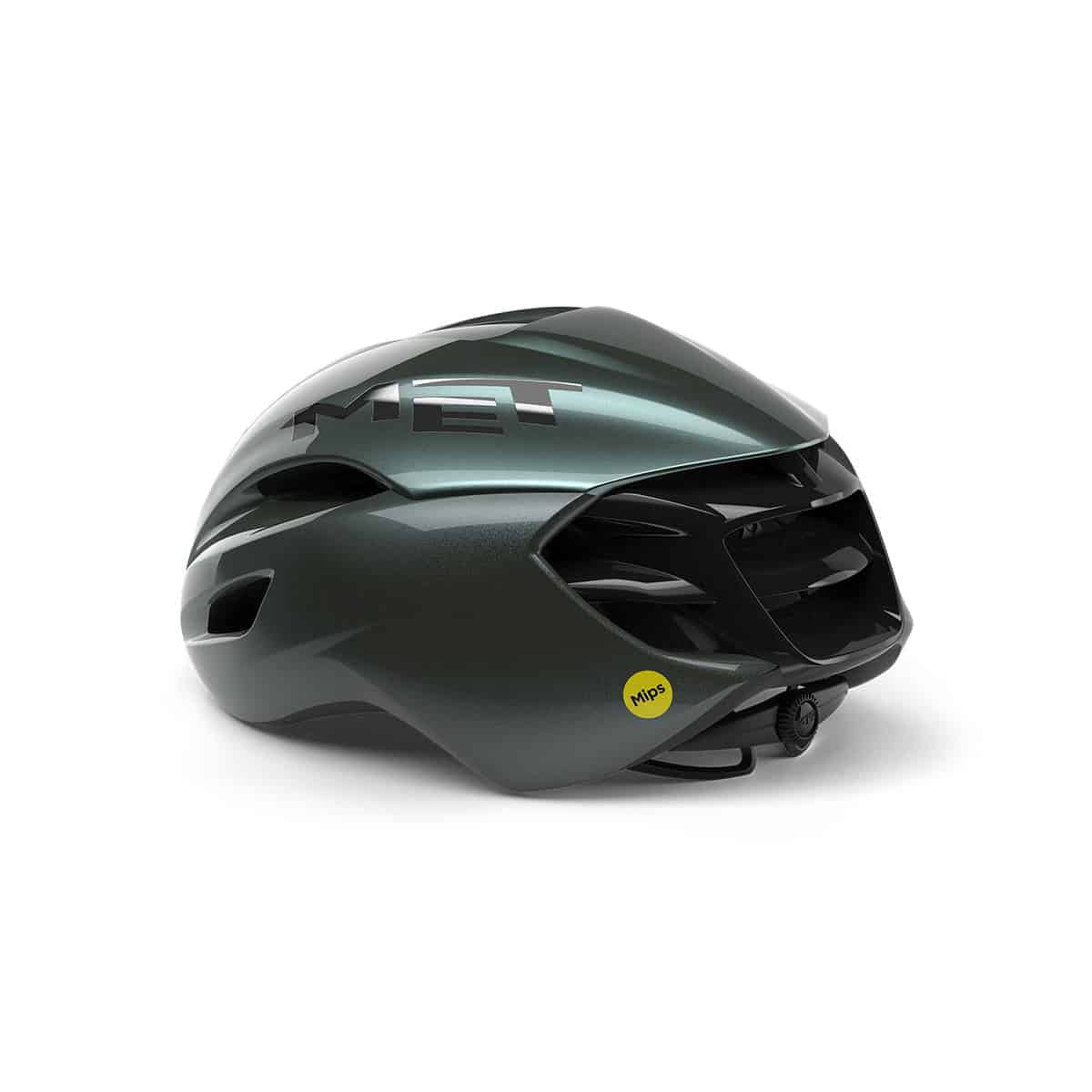 Met Manta MIPS helmet Hyper Teal rear angle