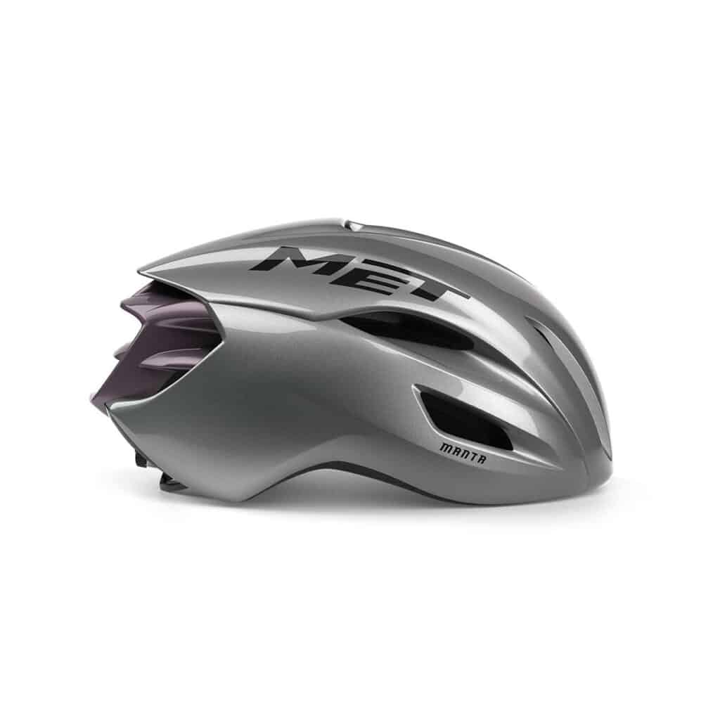 Met Manta MIPS helmet Opal Gray side profile