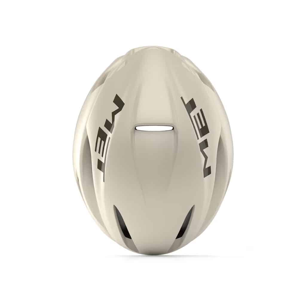 Met Manta MIPS helmet wax white top view