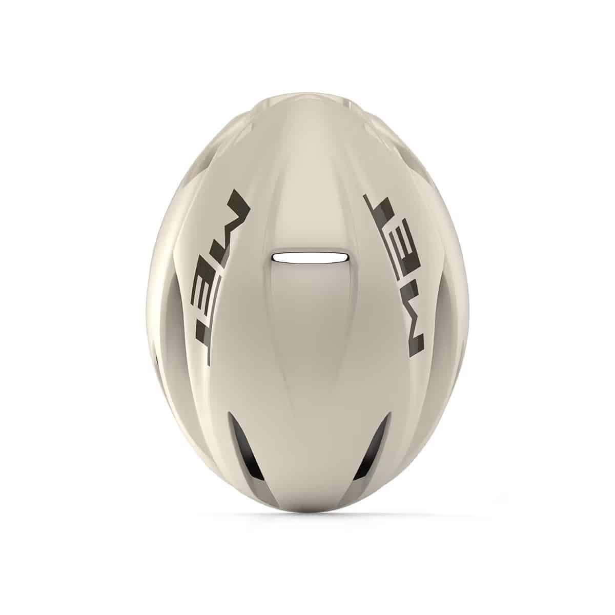 Met Manta MIPS helmet wax white top view