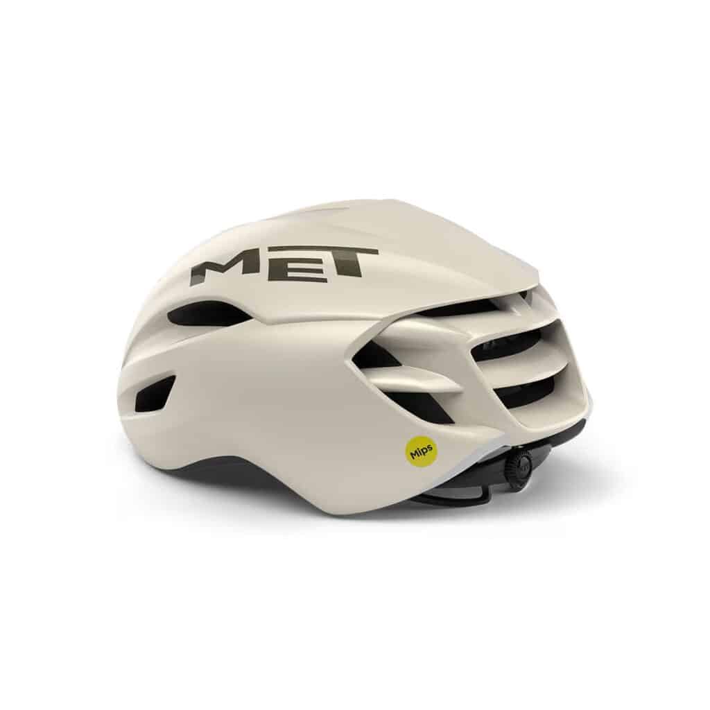 Met Manta MIPS helmet wax white rear angle