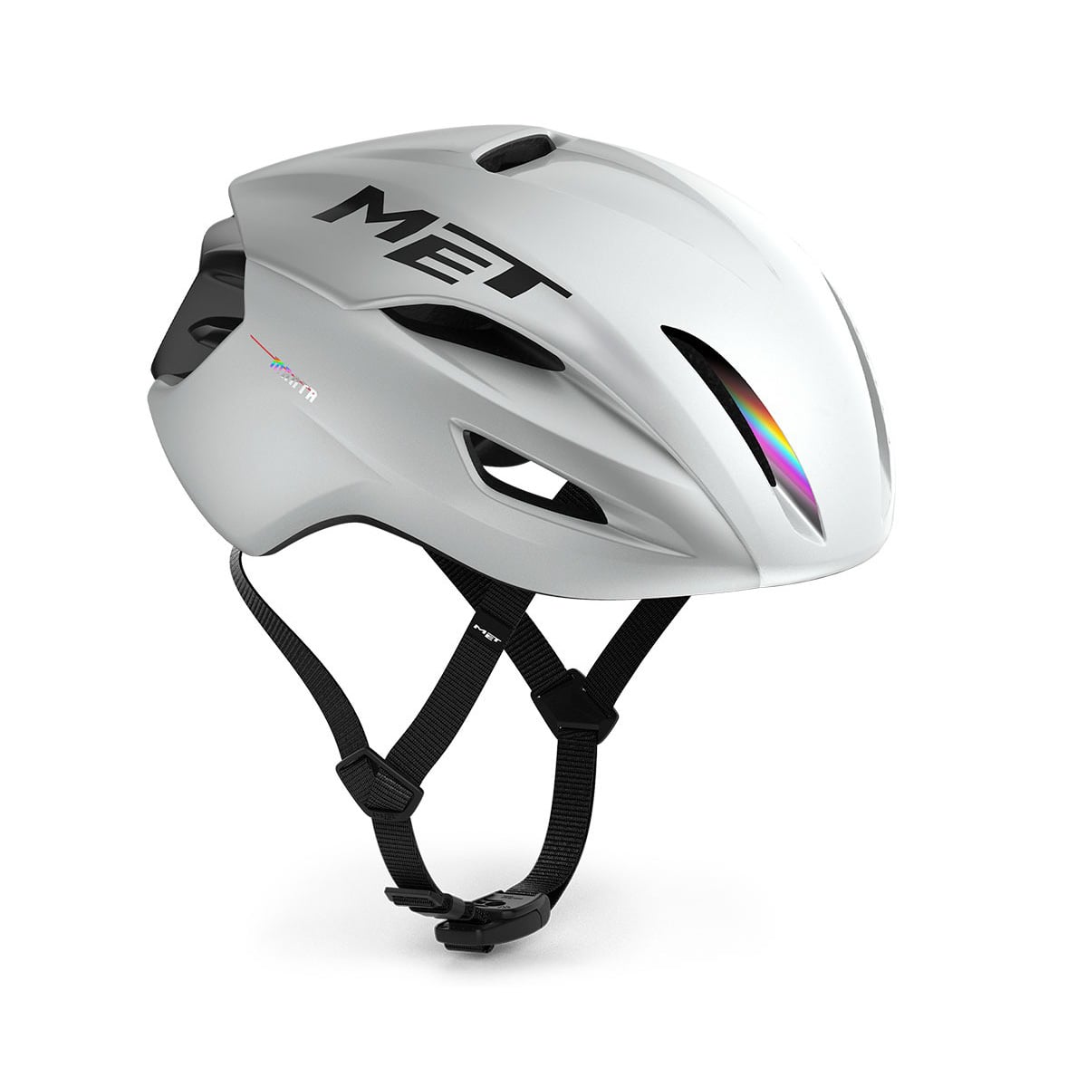 Met Manta MIPS helmet white holographic