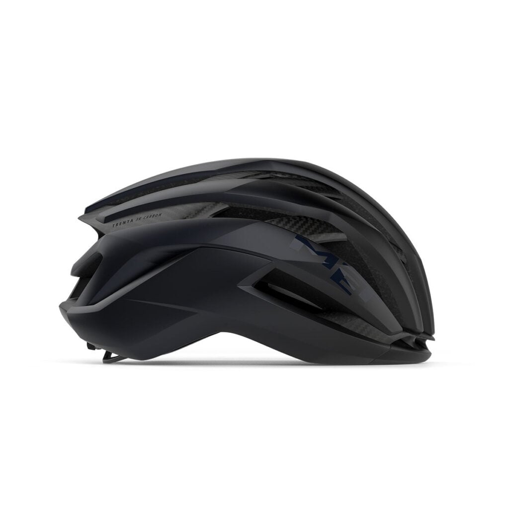 MET Trenta 3K Carbon MIPS Helmet Black side profile